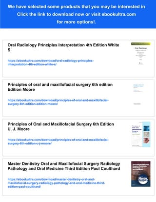 Oral radiology principles and interpretation 6th ed Edition Stuart C ...