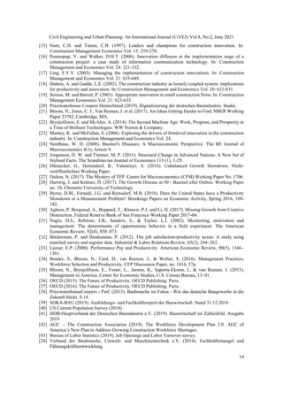 Productivity Development in the Construction Industry by International ...