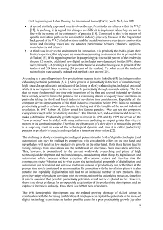 Productivity Development in the Construction Industry by International ...