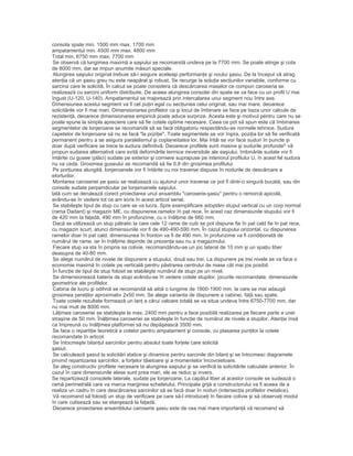 consola spate min. 1500 mm max. 1700 mm
ampatamentul min. 4500 mm max. 4800 mm
Total min. 6750 mm max. 7700 mm
Se observă că lungimea maximă a saşiului se recomandă undeva pe la 7700 mm. Se poate atinge şi cota
de 8000 mm, dar se impun anumite măsuri speciale.
Alungirea saşiului original trebuie să-i asigure aceleaşi performanţe şi noului şasiu. De la început vă atrag
atenţia că un şasiu greu nu este neapărat şi robust. Se recurge la soluţia secţiunilor variabile, conforme cu
sarcina care le solicită. În calcul se poate considera că descărcarea maselor ce compun caroseria se
realizează cu sarcini uniform distribuite. De aceea alungirea consolei din spate se va face cu un profil U mai
îngust (U-120, U-140). Ampatamentul se majorează prin intercalarea unui segment nou între axe.
Dimensiunea acestui segment va fi cel puţin egal cu secţiunea celui original, sau mai mare, deoarece
solicitările vor fi mai mari. Dimensionarea profilelor ca şi locul de îmbinare se face pe baza unor calcule de
rezistenţă, deoarece dimensionarea empirică poate aduce surprize. Acesta este şi motivul pentru care nu se
poate spune la simpla apreciere care să fie cotele optime necesare. Ceea ce pot să spun este că îmbinarea
segmentelor de lonjeroane se recomandă să se facă obligatoriu respectându-se normele tehnice. Sudura
capetelor de lonjeroane să nu se facă "la poziţie". Toate segmentele se vor înşira, poziţia lor să fie verificată
permanent pentru a se asigura paralelismul şi coplaneitatea lor. Mai întâi se vor face suduri în puncte şi
doar după verificare se trece la sudura definitivă. Deoarece profilele sunt masive şi sudurile profunde^ vă
propun sudarea alternativă care evită deformările termice ireversibile ale saşiului. îmbinările sudate vor fi
întărite cu gusee (plăci) sudate pe exterior şi corniere suprapuse pe interiorul profilului U, în acest fel sudura
nu va ceda. Grosimea guseului se recomandă să fie 0,8 din grosimea profilului.
Pe porţiunea alungită, lonjeroanele vor fi întărite cu noi traverse dispuse în nodurile de descărcare a
eforturilor.
Montarea caroseriei pe şasiu se realizează cu ajutorul unor traverse ce pot fi dintr-o singură bucată, sau din
console sudate perpendicular pe lonjeroanele saşiului.
lată cum se derulează corect proiectarea unul ansamblu "caroserie-şasiu" pentru o remorcă apicolă,
avându-se în vedere tot ce am scris în acest articol serial.
Se stabileşte tipul de stup cu care se va lucra. Spre exemplificare adoptăm stupul vertical cu un corp normal
(rama Dadant) şi magazin ME, cu dispunerea ramelor în pat rece. În acest caz dimensiunile stupului vor fi
de 420 mm la faţadă, 490 mm în profunzime, cu o înălţime de 660 mm.
Dacă se utilizează un stup pătratic la care cele 12 rame de cuib se pot dispune fie în pat cald fie în pat rece,
cu magazin scurt, atunci dimensiunile vor fi de 490-490-590 mm. În cazul stupului orizontal, cu dispunerea
ramelor doar în pat cald, dimensiunea în fronton va fi de 490 mm, în profunzime va fi condiţionată de
numărul de rame, iar în înălţime depinde de prezenţa sau nu a magazinului.
Fiecare stup va sta în propria sa colivie, recomandându-se un joc lateral de 10 mm şi un spaţiu liber
deasupra de 40-80 mm.
Se alege numărul de nivele de dispunere a stupului, două sau trei. La dispunere pe trei nivele se va face o
economie maximă în cotele pe verticală pentru păstrarea centrului de mase cât mai jos posibil.
În funcţie de tipul de stup folosit se stabileşte numărul de stupi pe un nivel.
Se dimensionează bateria de stupi avându-se în vedere cotele stupilor, jocurile recomandate, dimensiunile
geometrice ale profilelor.
Cabina de lucru şi odihnă se recomandă să aibă o lungime de 1800-1900 mm, la care se mai adaugă
grosimea pereţilor aproximativ 2x50 mm. Se alege varianta de dispunere a cabinei, faţă sau spate.
Toate cotele rezultate formează un lanţ a cărui valoare totală se va situa undeva între 6750-7700 mm, dar
nu mai mult de 8000 mm.
Lăţimea caroseriei se stabileşte la max. 2400 mm pentru a face posibilă realizarea pe fiecare parte a unei
straşine de 50 mm. Înălţimea caroseriei se stabileşte în funcţie de numărul de nivele a stupilor. Atenţie însă
ca împreună cu înălţimea platformei să nu depăşească 3500 mm.
Se face o repartiţie teoretică a cotelor pentru ampatament şi console, cu plasarea punţilor la cotele
recomandate în articol.
Se întocmeşte bilanţul sarcinilor pentru absolut toate forţele care solicită
şasiul.
Se calculează şasiul la solicitări statice şi dinamice pentru sarcinile din bilanţ şi se întocmesc diagramele
privind repartizarea sarcinilor, a forţelor tăietoare şi a momentelor încovoietoare.
Se aleg constructiv profilele necesare la alungirea saşiului şi se verifică la solicitările calculate anterior. În
cazul în care dimensiunile alese sunt prea mari, ele se reduc şi invers.
Se repartizează consolele laterale, sudate pe lonjeroane. La capătul liber al acestor console se sudează o
ramă perimetrală care va marca marginea scheletului. Principala grijă a constructorului va fi aceea de a
realiza un cadru în care descărcarea sarcinilor să se facă doar în noduri (intersecţia profilelor metalice).
Vă recomand să folosiţi un stup de verificare pe care să-l introduceţi în fiecare colivie şi să observaţi modul
în care culisează sau se etanşează la faţadă.
Deoarece proiectarea ansamblului caroserie şasiu este de cea mai mare importanţă vă recomand să
 