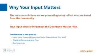 Monroe Downtown Master Plan Public Meeting 2 Presentation | PDF