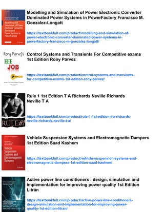 Power Systems Electromagnetic Transients Simulation 2nd Edition Neville ...