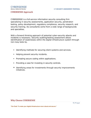IT SECURITY ASSESSMENT PROPOSAL | PDF