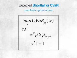 VaR optimization | PDF