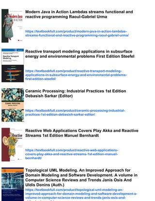 Functional and Reactive Domain Modeling 1st Edition Debasish Ghosh | PDF