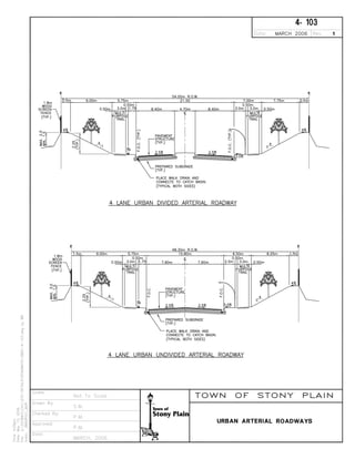 Municipality Layout Town of Stony Plain - Municipal Design Standards | PDF