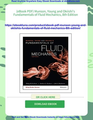 (eBook PDF) Munson, Young and Okiishi's Fundamentals of Fluid Mechanics ...