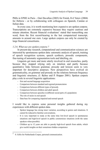 Spoken Language Corpus And Linguistic Informatics Yuji Kawaguchi | PDF