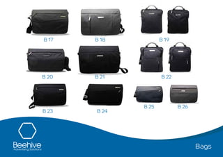 Bags
B 17 B 18 B 19
B 20 B 21 B 22
B 23 B 24
B 25 B 26
 