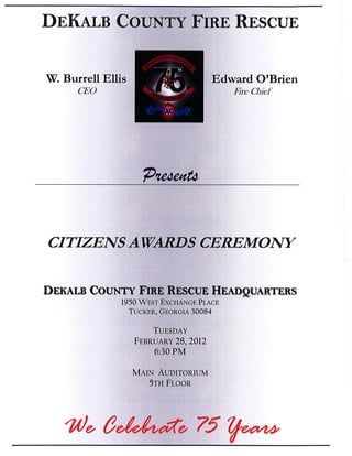 Citizens Awards Ceremony