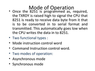 8251 a usart programmable communication interface(1) | PPT