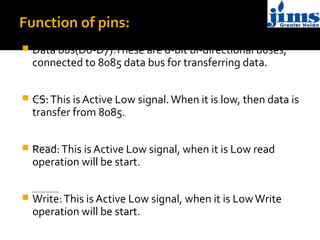 8255 PPI (programmable Peripheral Interface) mode 0 | PPT