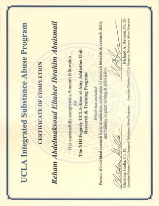 Certificate UCLA training