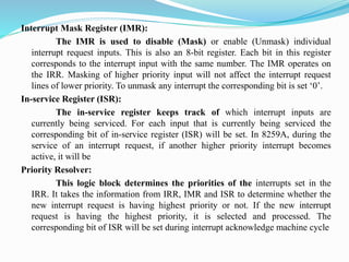 Mask Register Examples 8259 | PPTX