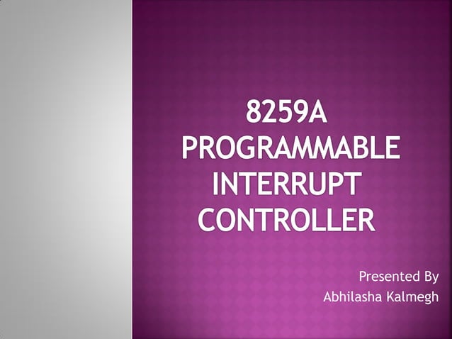 8259 Programmable Interrupt Controller | PDF
