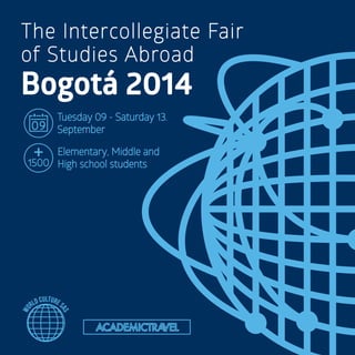 Invitación The Intercollegiate Fair of Studies Abroad Bogotá 2014