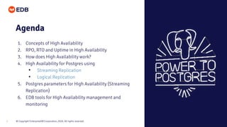 Beginner's Guide to High Availability for Postgres | PPTX