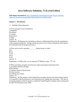 java 9 features with examples ~ program in java - java... Test Bank for Java Software Solutions 7th Edition (International ...