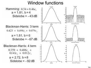 Window functions
 