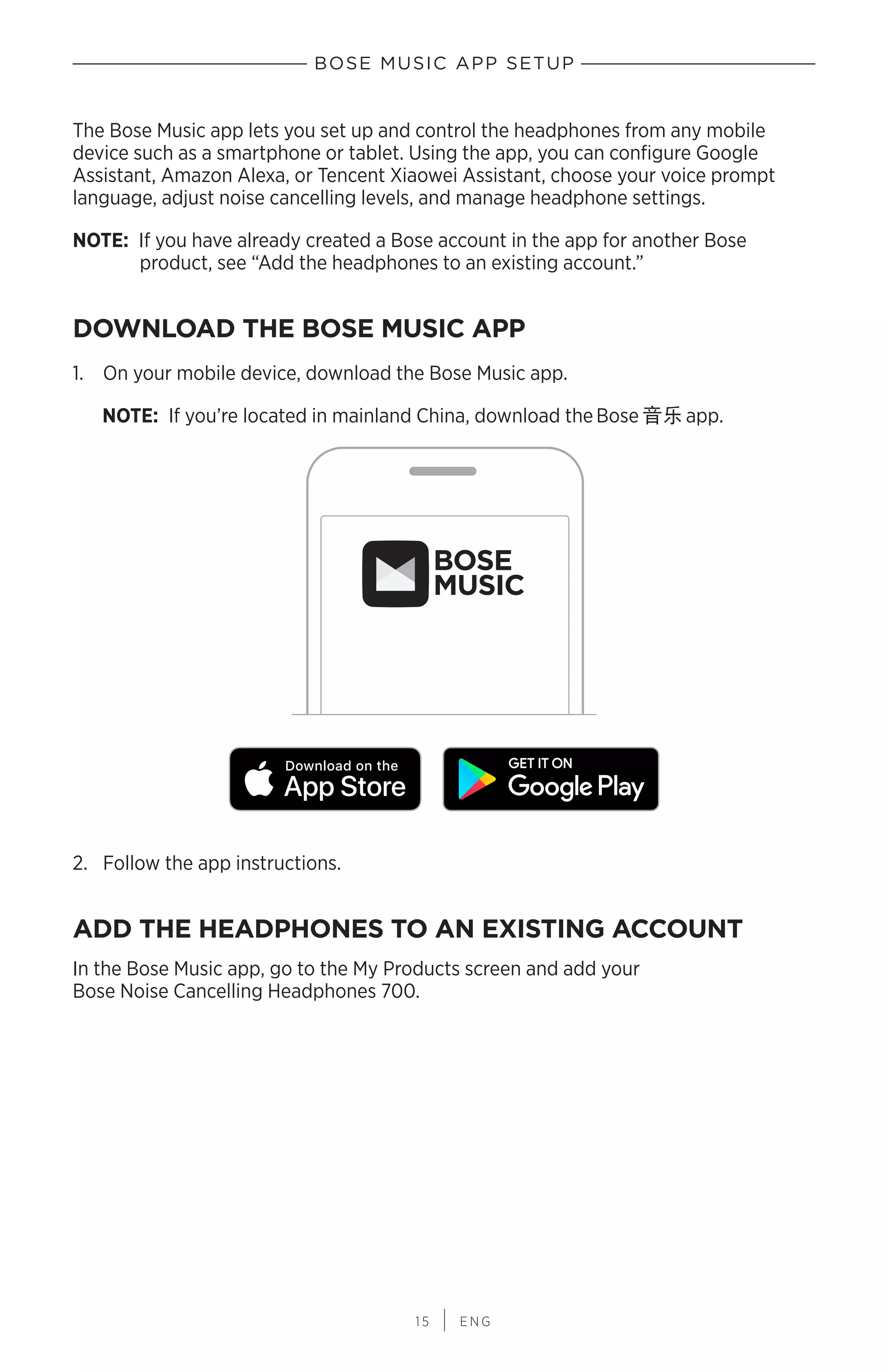 Bose NC 700 - User manual English