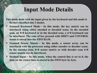 Keyboard Scan Matrix 8279 Programmable Keyboard and Display Controller.pptx