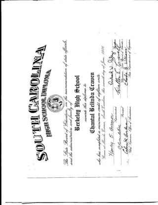 chantals high school diploma