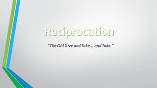 “The Old Give andTake… andTake.”
 