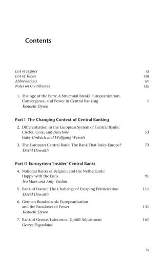 Central Banks In The Age Of The Euro Europeanization Convergence And ...