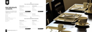 2 0 T r a n m e r e R o v e r s F o o t b a l l C l u b
C o r p o r a t e b r o c h u r e 2 0 1 6 / 1 7
Conferences
Meetings
Interviews
Exhibitions
Awards Ceremonies
Celebrations (Birthdays, Anniversaries, Christenings,
Engagements, Holy Communions etc.)
Wedding Ceremonies and Receptions
Civil Partnerships
Christmas Parties
Reunions
Premium Package
3x Servings of Tea, Coffee and Biscuits throughout the day
Hot  Cold buffet lunch
Room Hire
Equipment Hire
Complimentary Wi-Fi
Complimentary Parking
Day Delegate
/ Events
The function rooms at Tranmere Rovers
Football Club are suitable for a number
of different events:
Business Package
3x Servings of Tea, Coffee and Biscuits throughout the day
Cold Buffet
Room Hire
Equipment Hire
Complimentary Wi-Fi
Complimentary Parking
FULL DAY DAY DELEGATE PACKAGES
Summer menu
Danish Pastries upon arrival
Mid-morning Revitalising Smoothie
Mid-afternoon Fresh Lemonade  Ice lollies
£35.00 per person £27.50 per person
Also included in the Day Delegate Packages are the below treats:
Premium Package
2 x Servings of Tea, Coffee and Biscuits
Hot  Cold Buffet Lunch
Room Hire
Equipment Hire
Complimentary Wi-Fi
Complimentary Parking
AM Snacks - Revitalising smoothie
PM snacks - Hot Chocolate  Muffins (winter),
Fresh Lemonade  Ice Lollies (Summer)
Business Package
2 servings of Tea, Coffee and Biscuits
Cold Buffet
Room Hire
Equipment Hire
Complimentary Wi-Fi
Complimentary Parking
£25.00 per person £20.50 per person
HALF DAY DAY DELEGATE PACKAGES
Winter menu
Bacon Sandwiches
Mid-morning Revitalising Smoothie
Mid-Afternoon Hot Chocolate and muffins
2 1
 