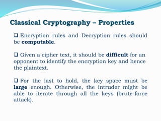 Introductory Lecture on Cryptography and Information Security | PPT