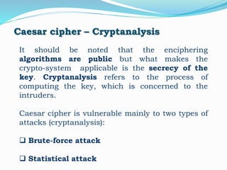 Introductory Lecture on Cryptography and Information Security | PPT