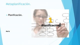 Metaplanificación.
 Planificación.
María
 