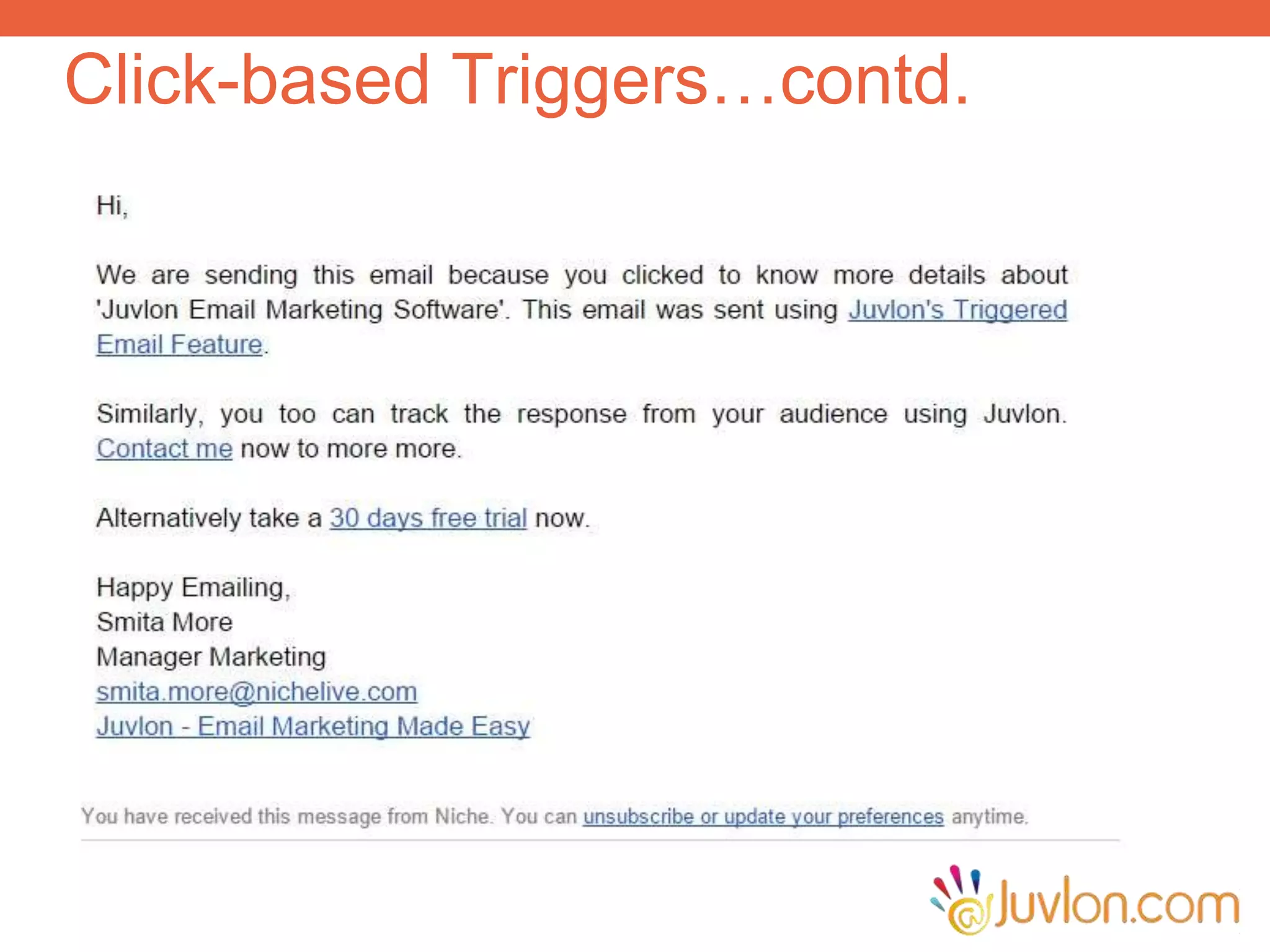 Click-based Triggers…contd.
 