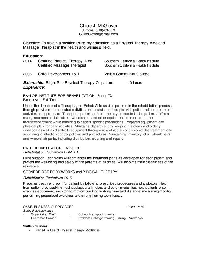 pt aide resume new word pt resumes