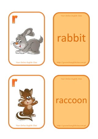 82 animal flashcards | PDF