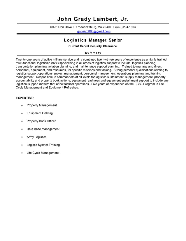 John Lambert Resume 2 PDF - John Lambert Resume 2 1 638 