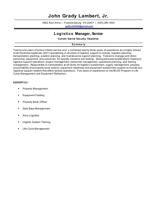 john lambert resume 2