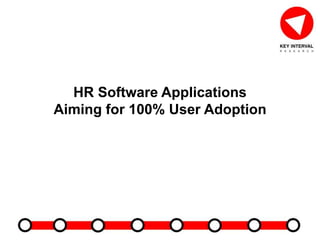 HR Software Applications
Aiming for 100% User Adoption
 