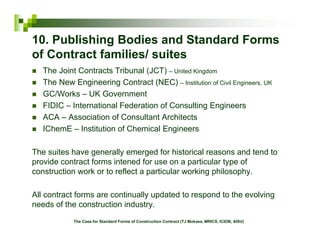 Engineers Joint Contract Documents Committee Example.pdf The Case for Standard Forms of Construction Contract | PDF