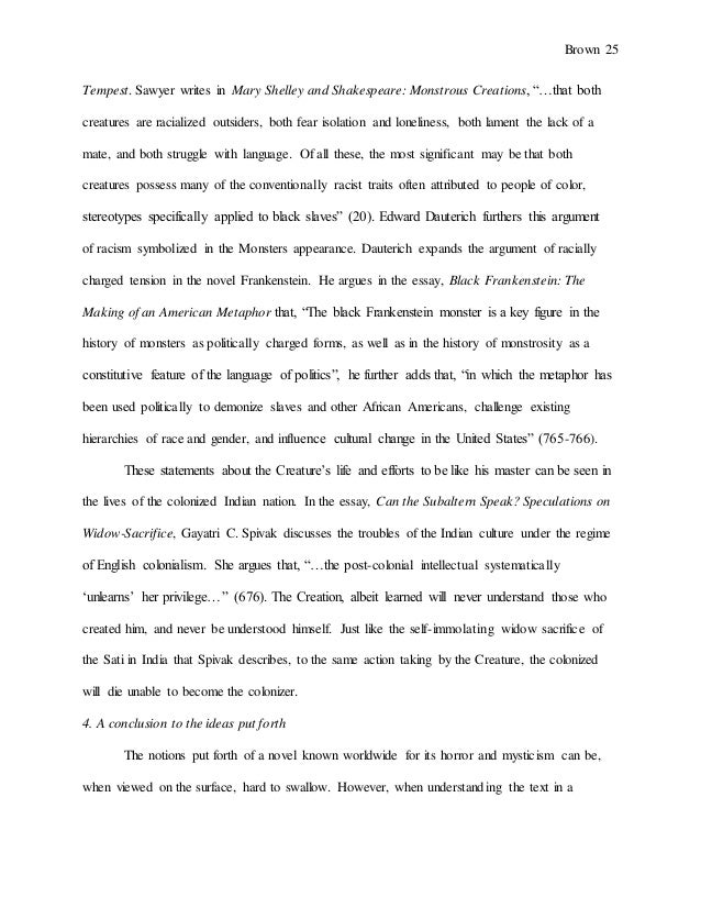Frankenstein essays on loneliness