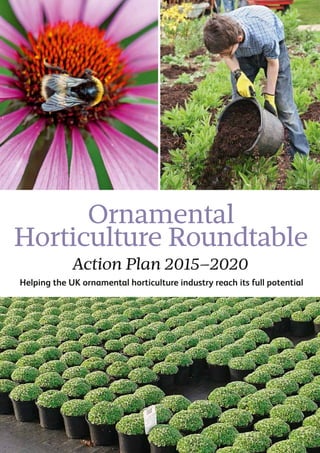Action Plan 2015–2020
Helping the UK ornamental horticulture industry reach its full potential
Ornamental
Horticulture Roundtable
 