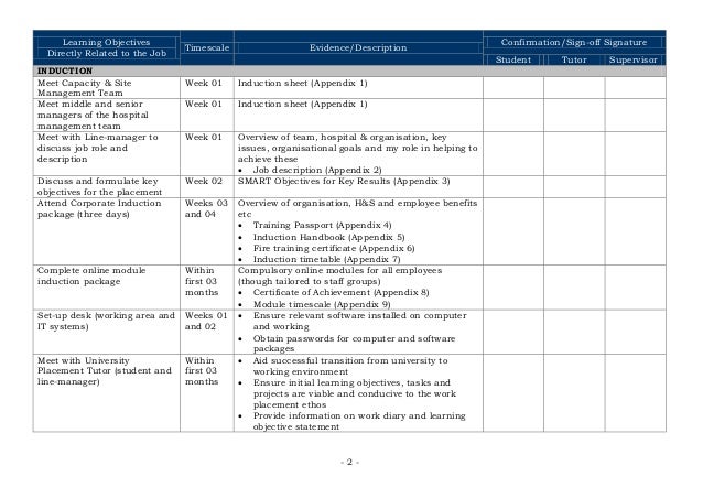 work placement portfolio employee time off sheet