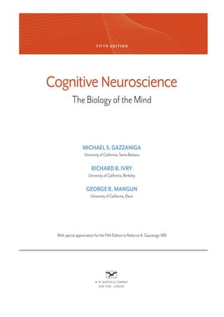 Cognitive Neuroscience the Biology of the Mind 5th Edition PDF | PDF