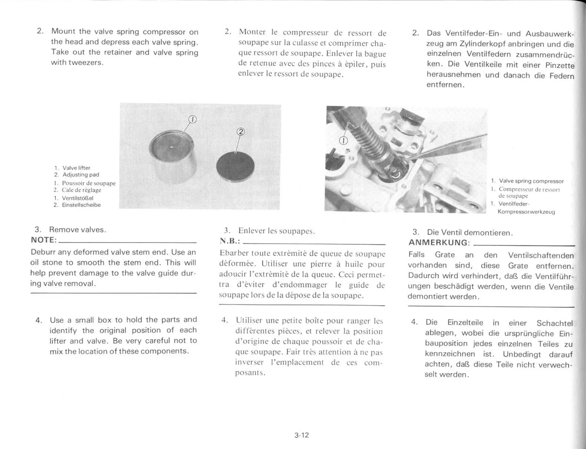 YAMAHA XS 400 1982 - service manual_chapter3_engine_overhaul_part1