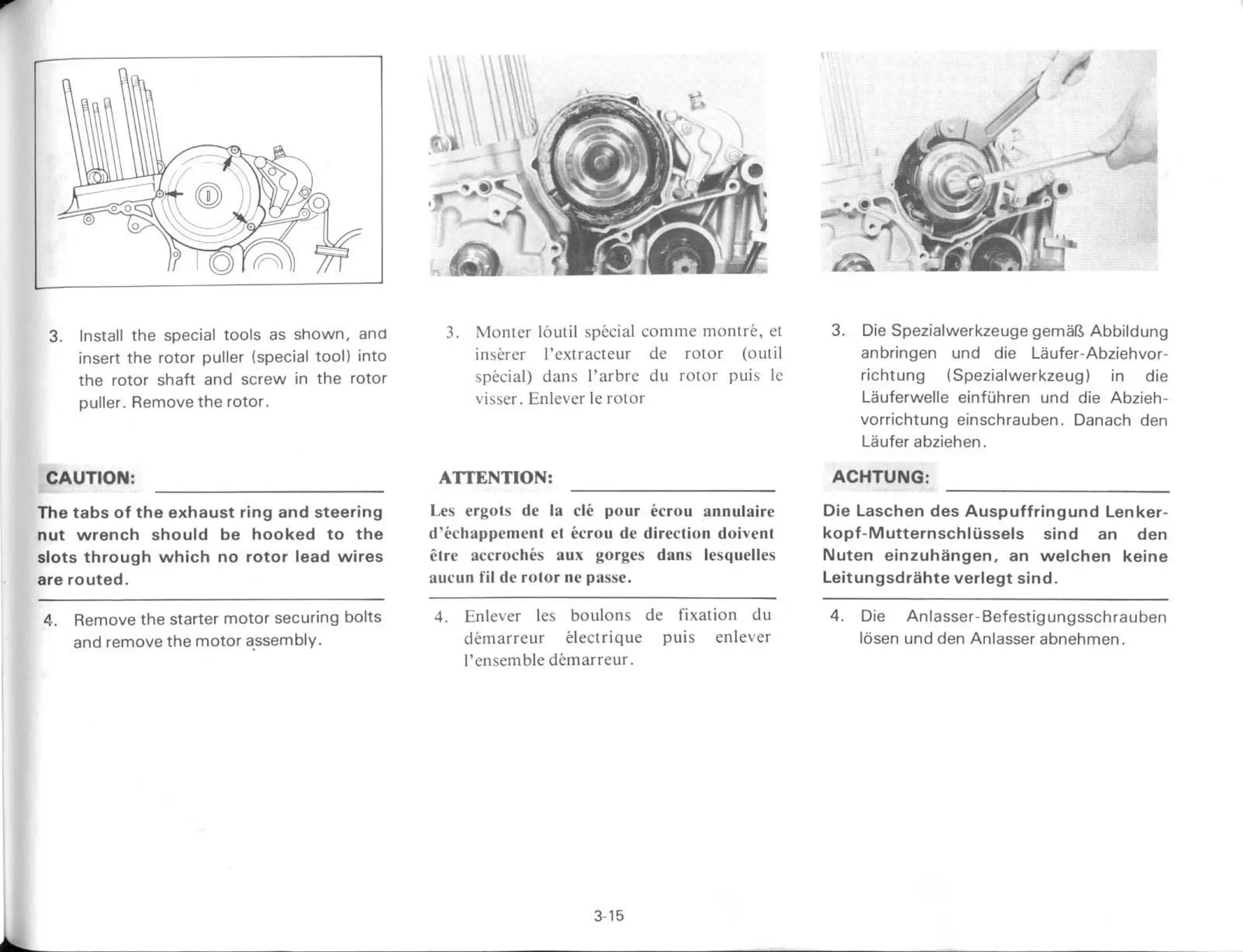 YAMAHA XS 400 1982 - service manual_chapter3_engine_overhaul_part1
