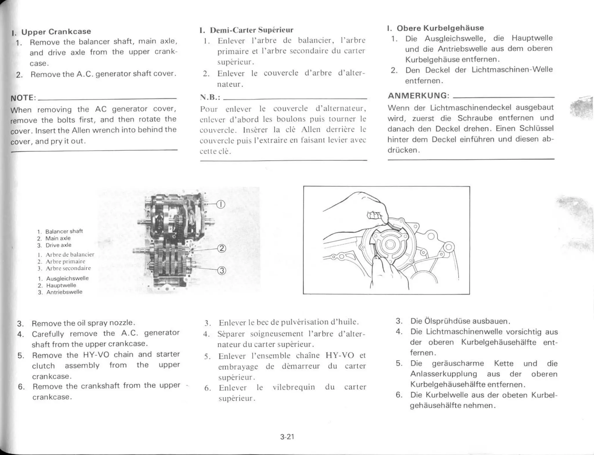 YAMAHA XS 400 1982 - service manual_chapter3_engine_overhaul_part1