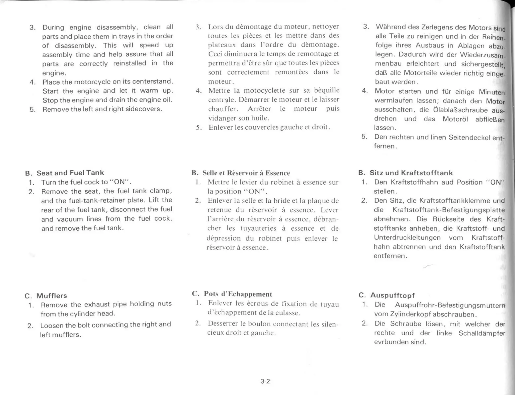 YAMAHA XS 400 1982 - service manual_chapter3_engine_overhaul_part1