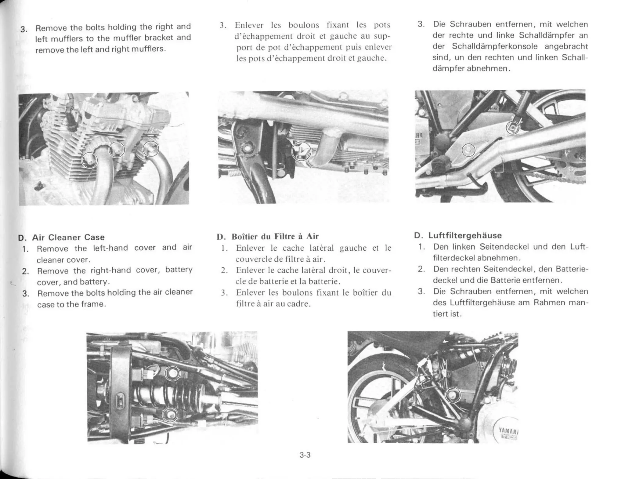 YAMAHA XS 400 1982 - service manual_chapter3_engine_overhaul_part1