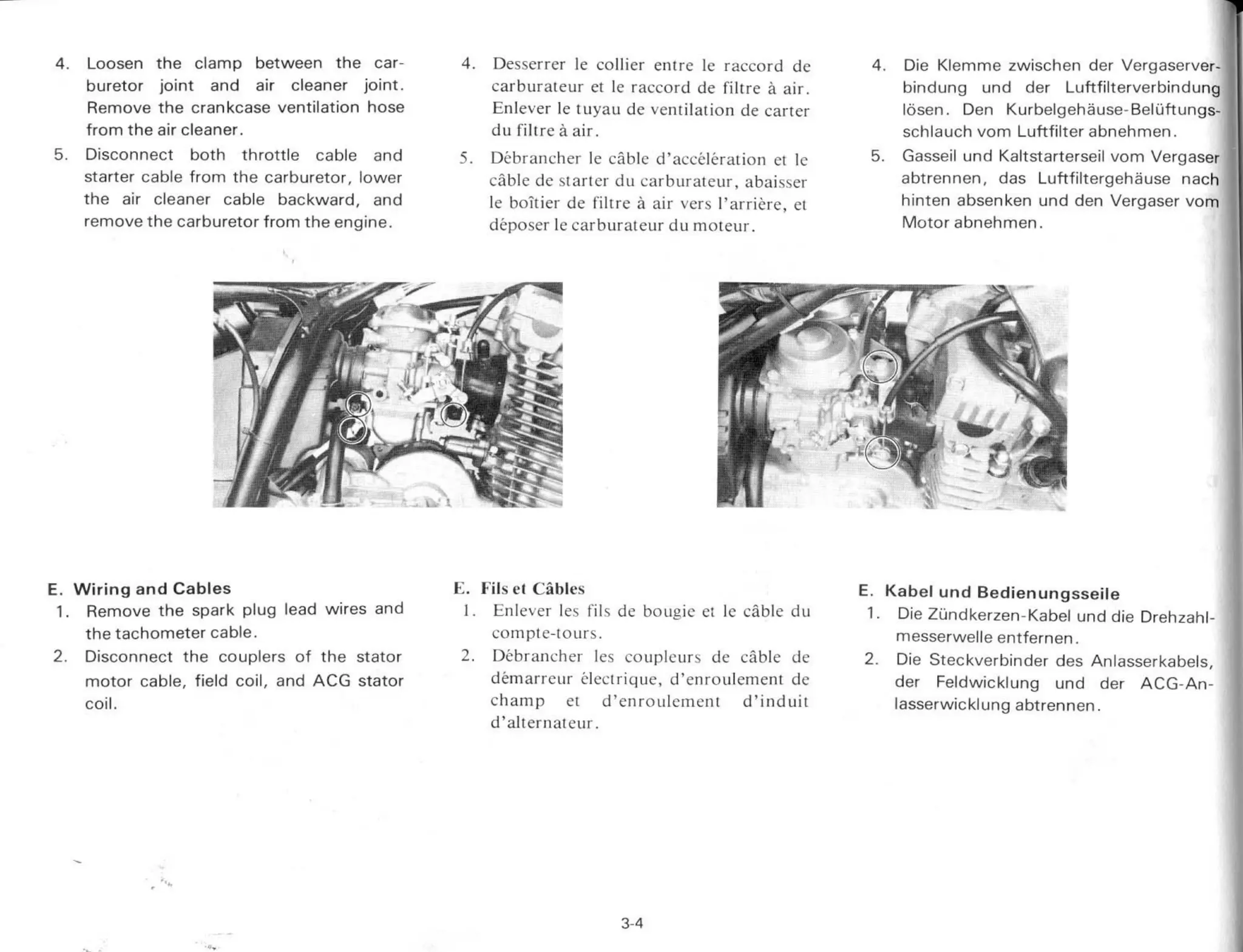YAMAHA XS 400 1982 - service manual_chapter3_engine_overhaul_part1
