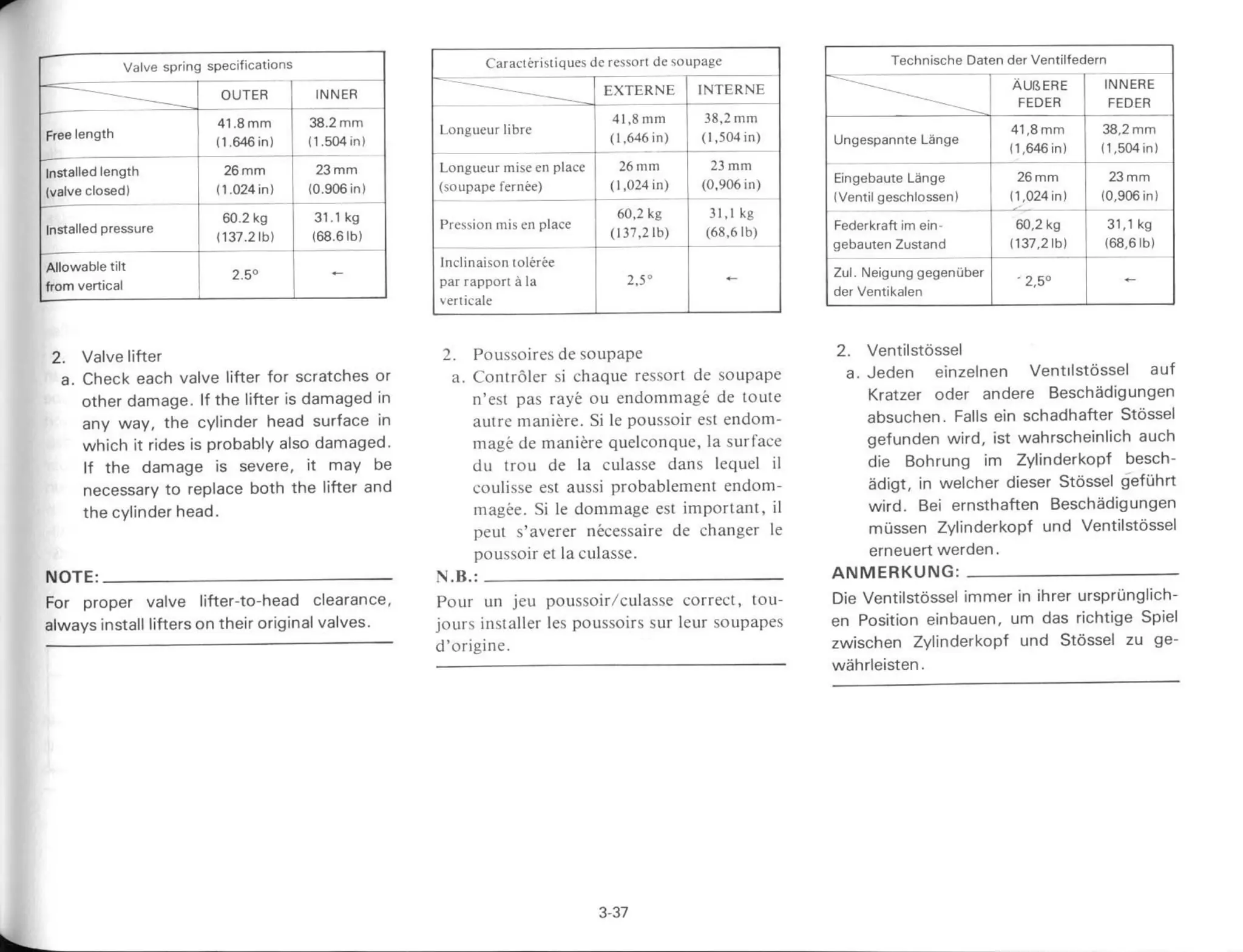 YAMAHA XS 400 1982 - service manual_chapter3_engine_overhaul_part2
